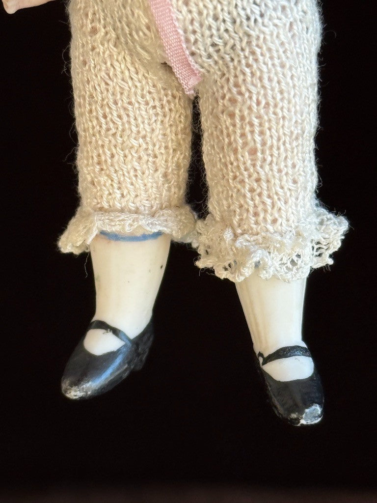 Mystery Antique German 3.625” All Bisque 36 Orsini Style Mignonette Doll