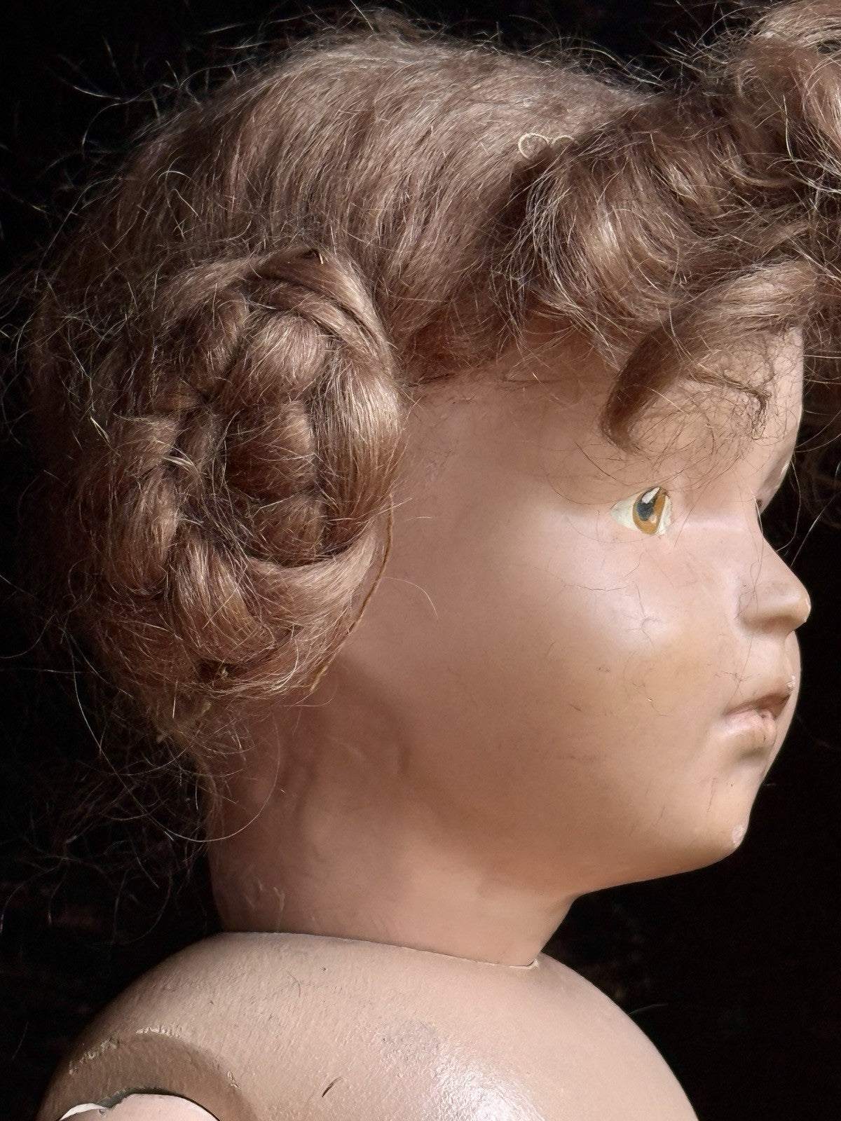 Large Antique American 21” Schoenhut 308 Series Wooden Girl Doll