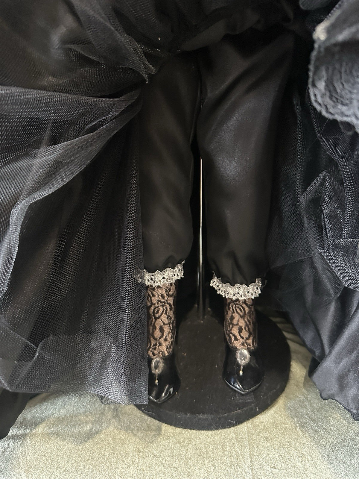 Collectible Large 42” Porcelain Doll “Platinum” by Rustie LE 700 COA/Stand