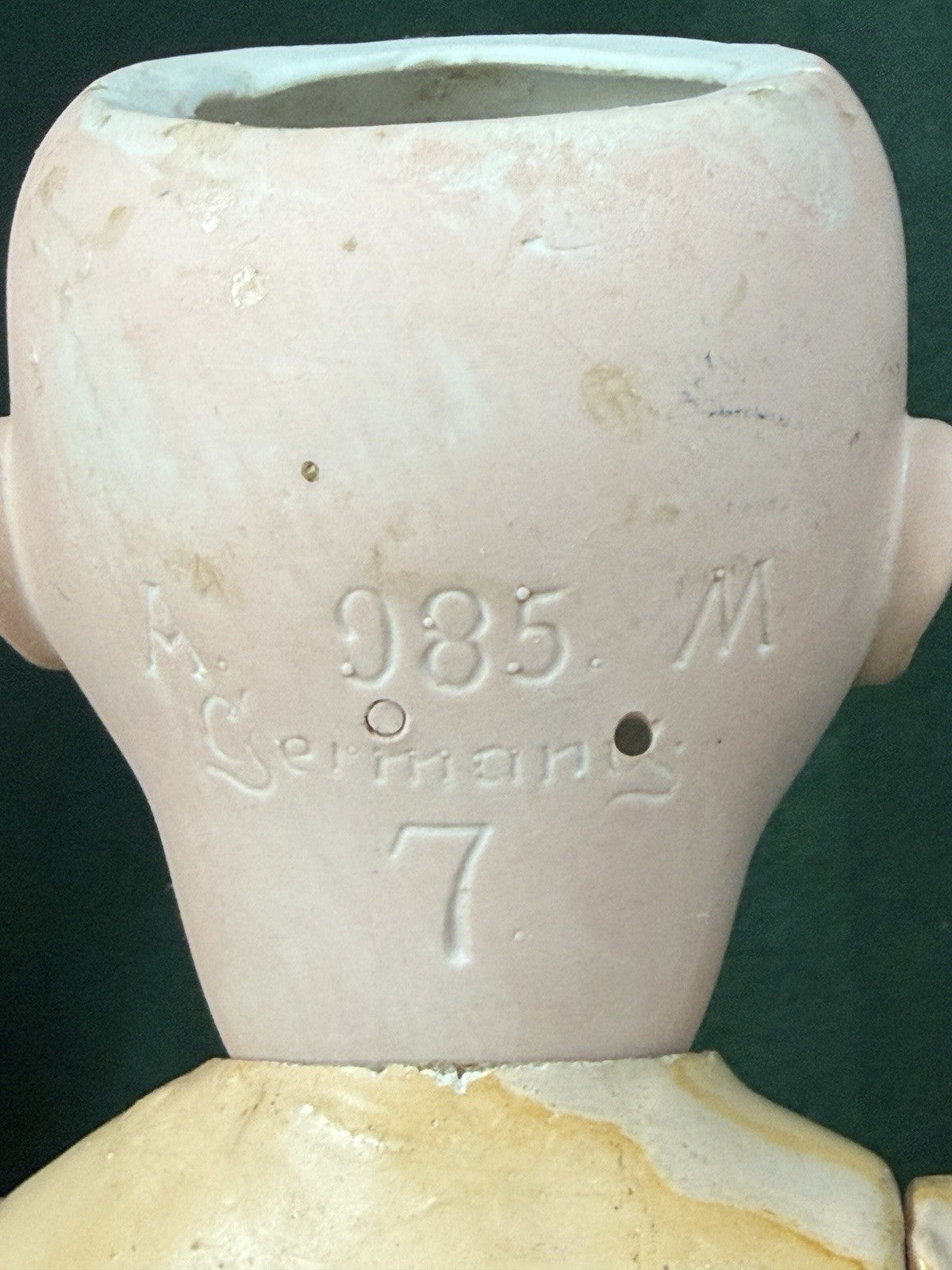 Antique German Armand Marseille Mold 985 Baby 17” Doll Bisque Head
