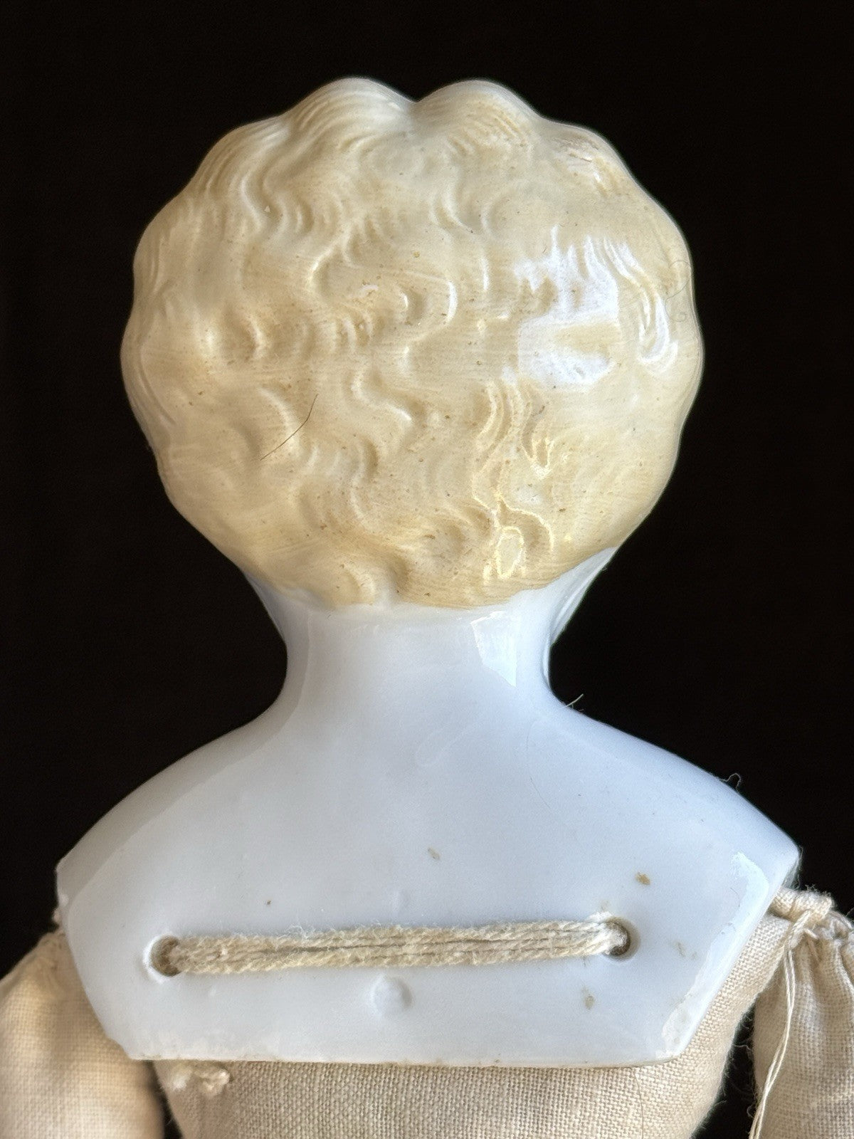 Antique German Hertwig 14.5” China Head Doll