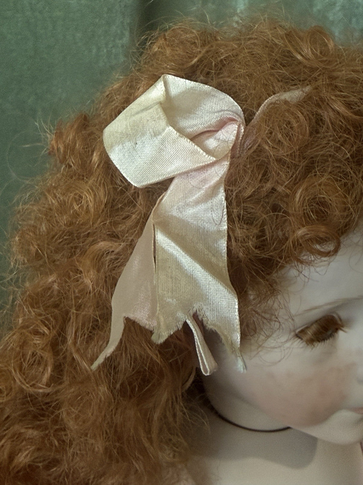 Artist Reproduction Of “Hilary” by Dianna Effner 28” Porcelain Doll Cloth Body
