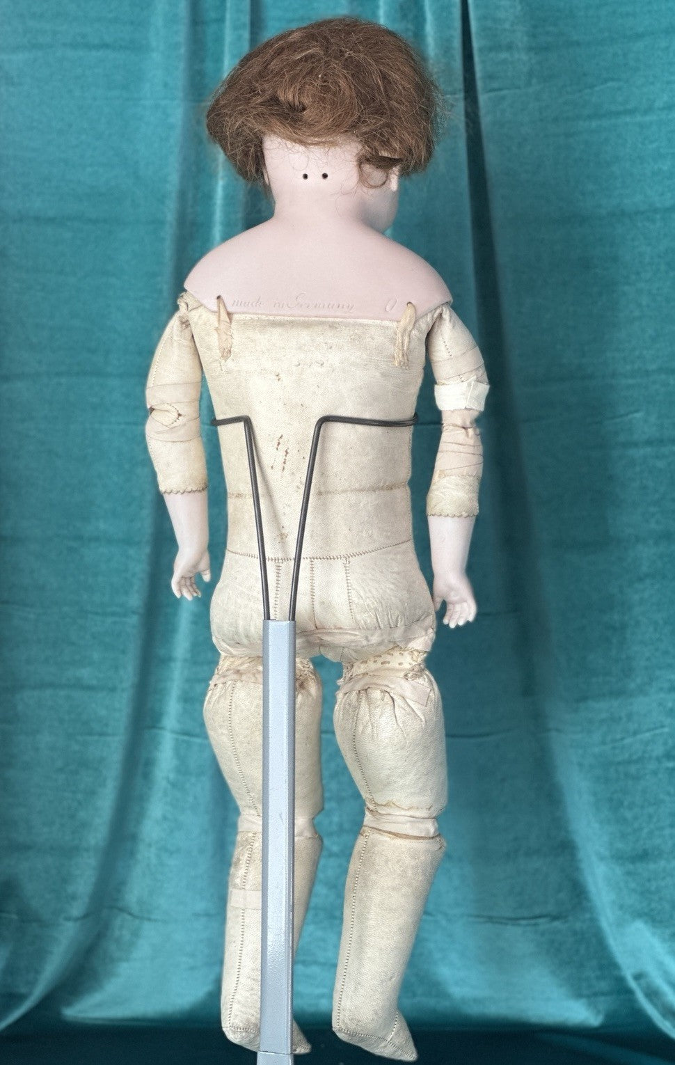 Antique German Kestner Alphabet Series C Bisque Shoulder Head 25” Doll