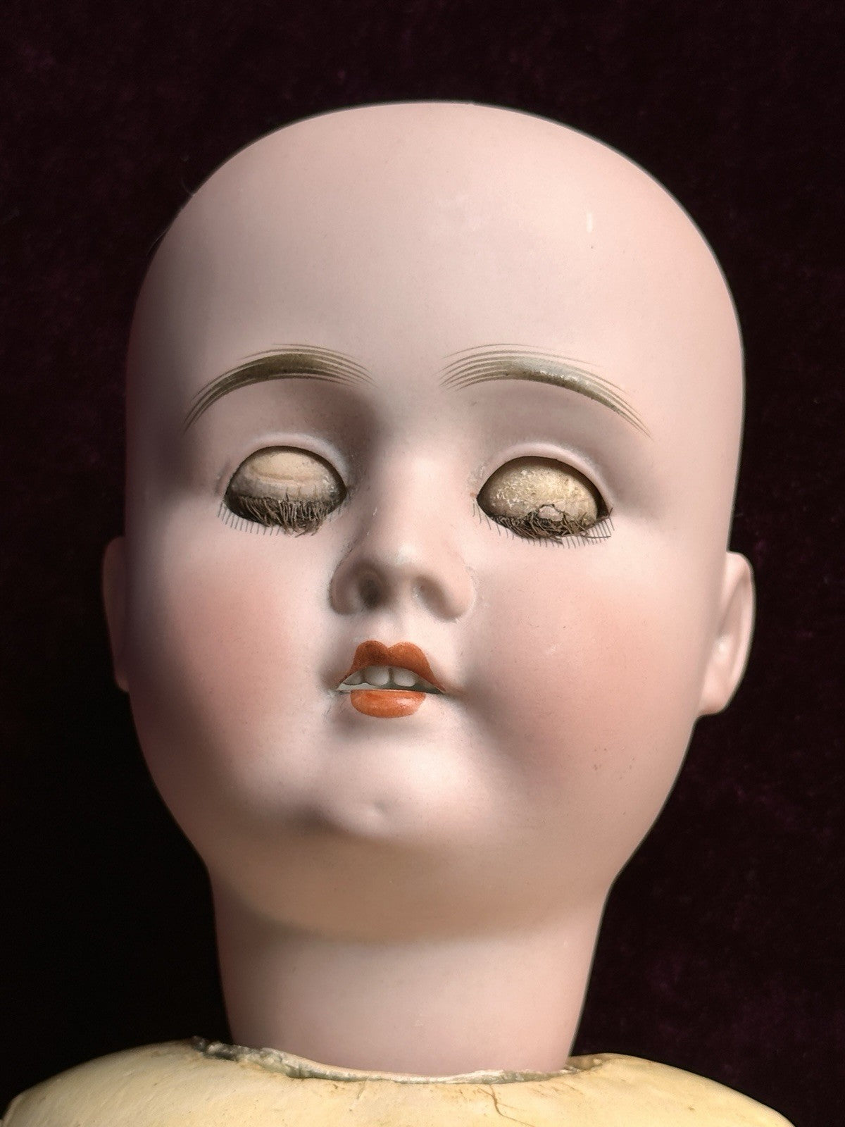 Antique German 24” Hamburger & Co. Viola Bisque Head Doll