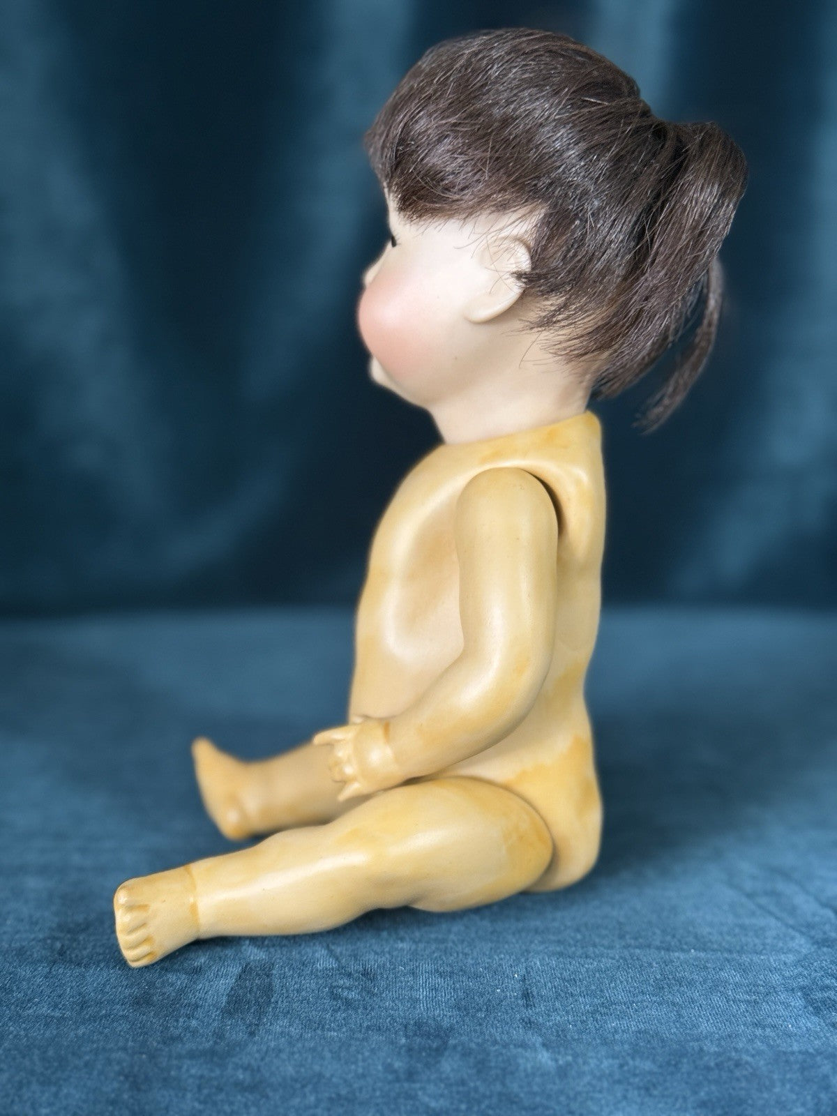 Vintage Repro of Antique German Kestner JDK 243 Oriental 10” Doll By Opal Butler