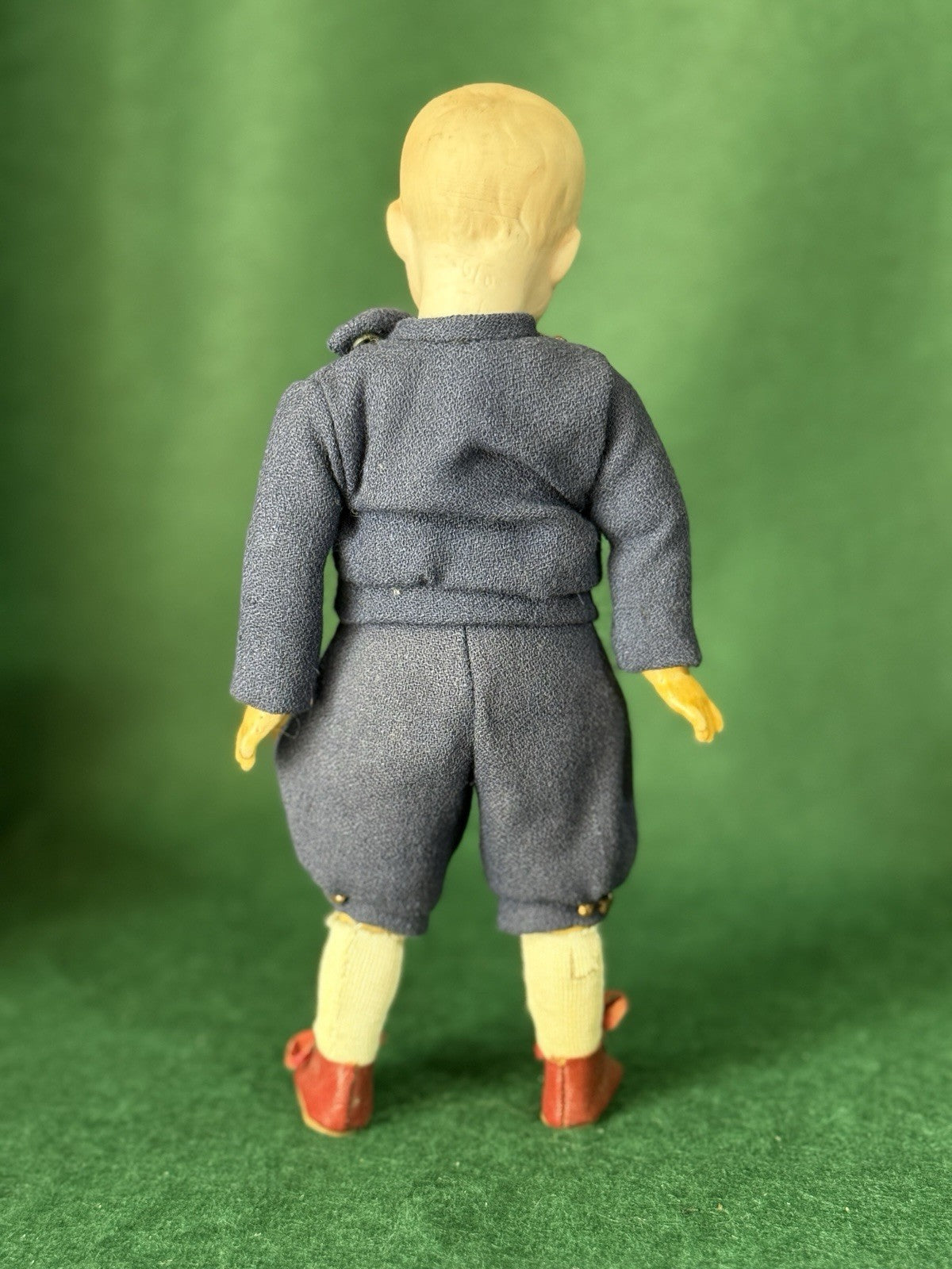 Antique German 8.5” Gebruder Heubach Bisque Head Character Boy Doll