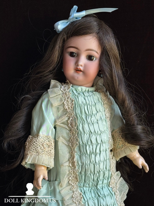 Rare Antique German 16” Heinrich Handwerck 189 Bisque Head Doll