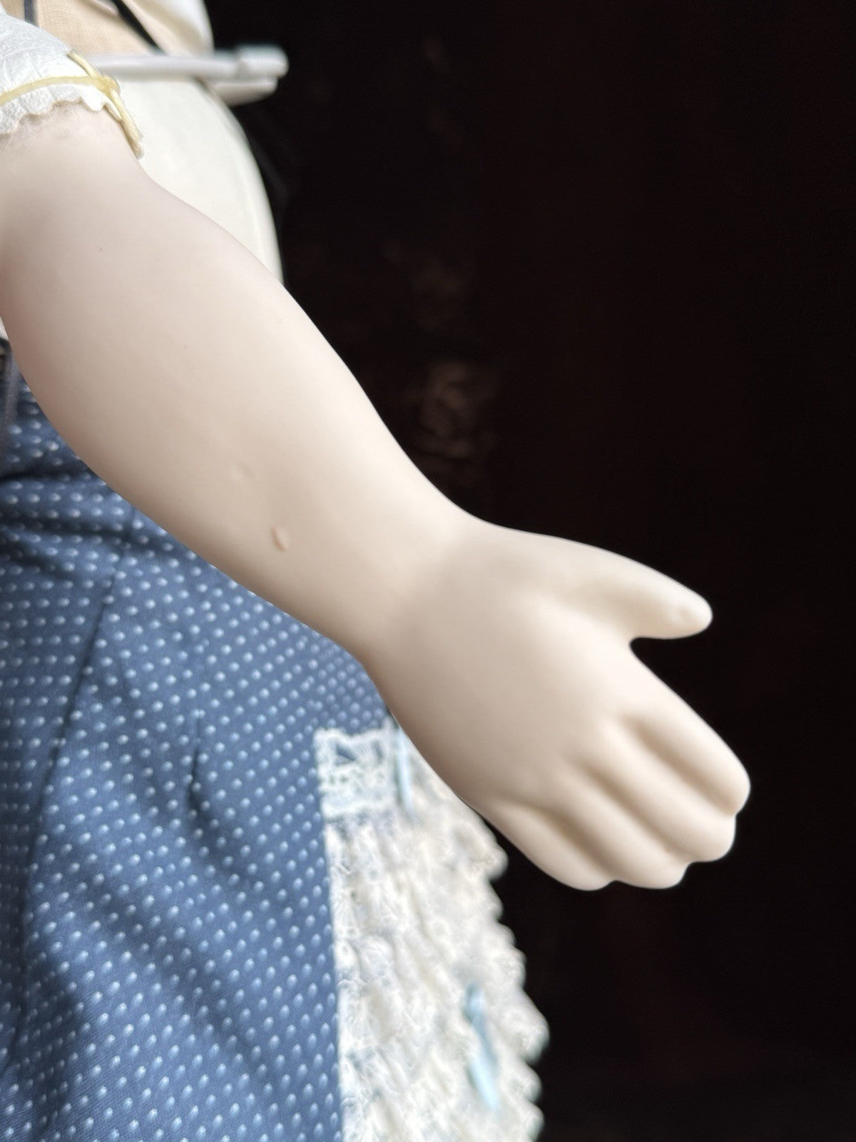 Vintage 22” Reproduction of Antique German Flat Top China Doll