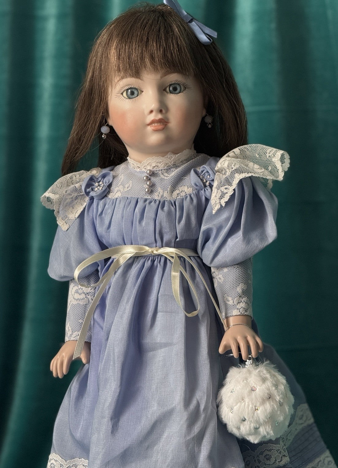 Vintage Reproduction of Antique French Andre Thuillier A.11.T. 19” Doll