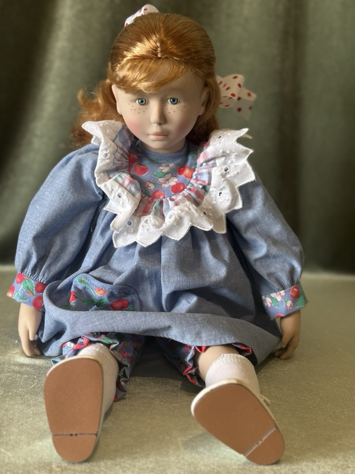 Lot Of 3 Vintage Malou Ancelin French Plastic 20” Dolls