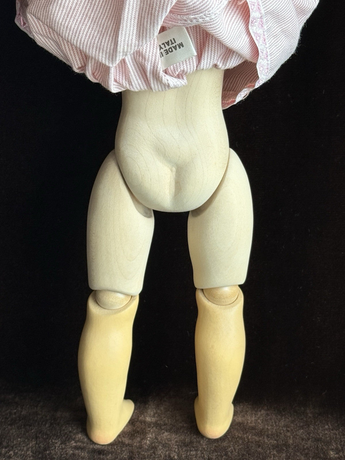 Vintage Italian ADO SANTINI Dolfi 13.5” Wood Carved Jointed Ann Doll LE 2000