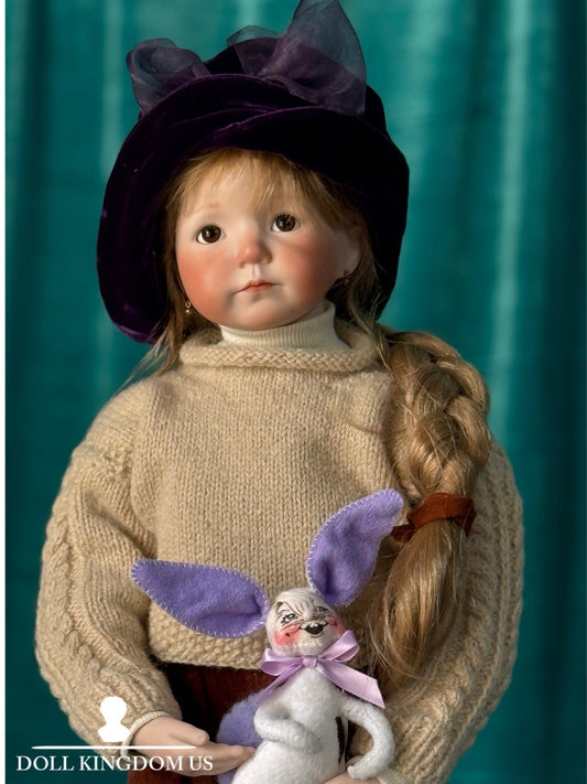 Artist Reproduction Of “Kayla” by Dianna Effner Mold Porcelain 19”Doll 2 Outfits