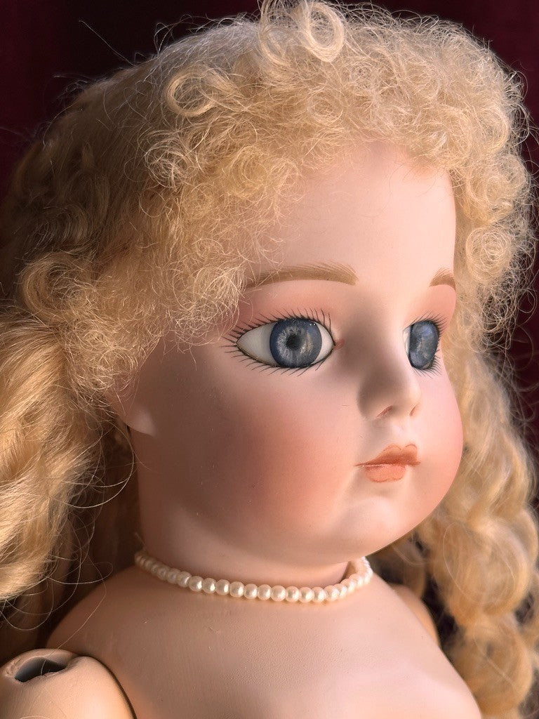 Vintage Lynda Marx Porcelain 15” Reproduction of Antique French Bru Jne Doll