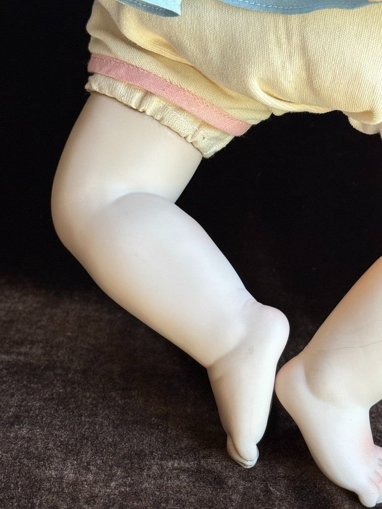 Italian Artist Beatrice Perini Porcelain Baby Doll Fiore with Tag LE 20 Damaged