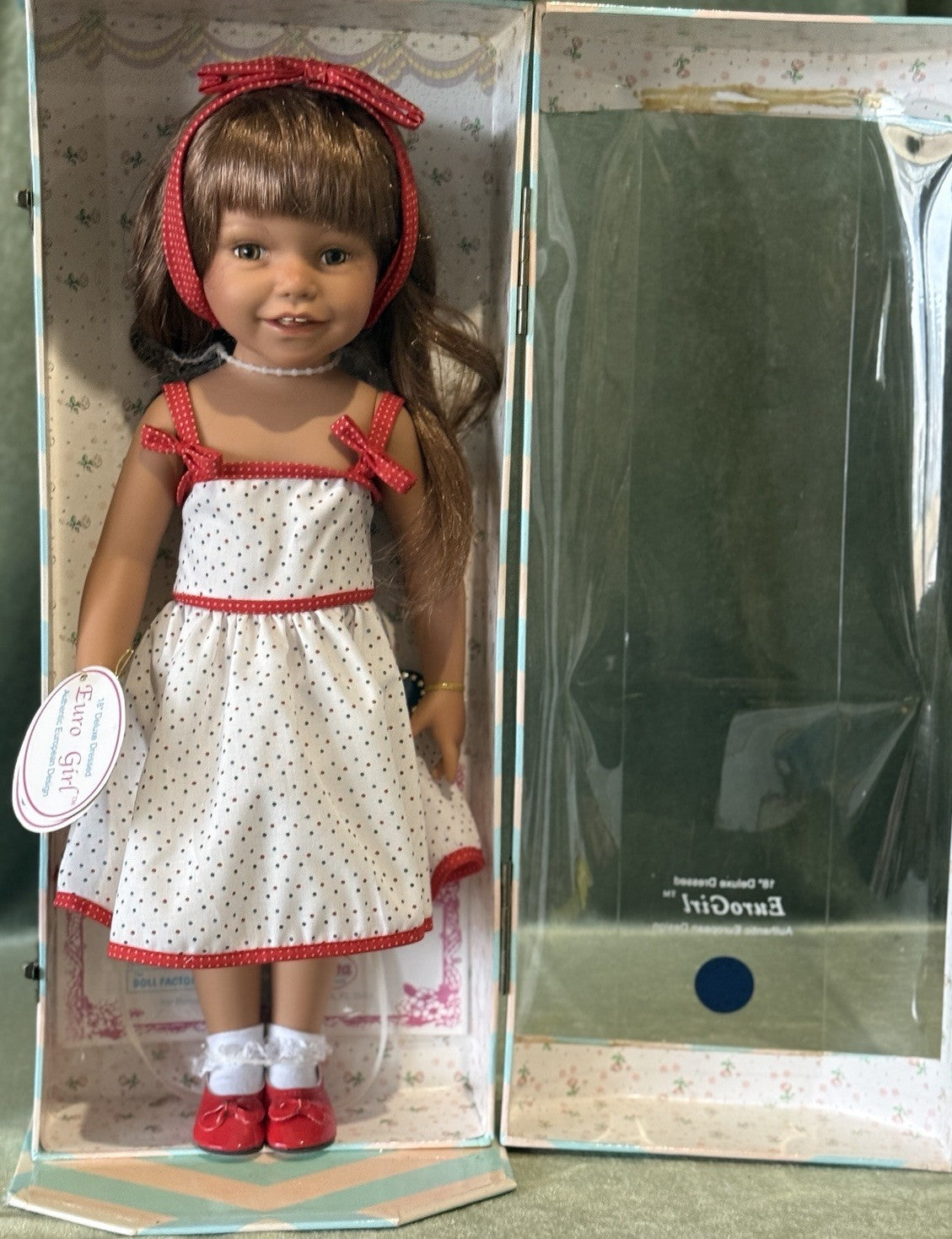 NRFB Collectible Vinyl 18” Doll EuroGirl “The Diana Collection”
