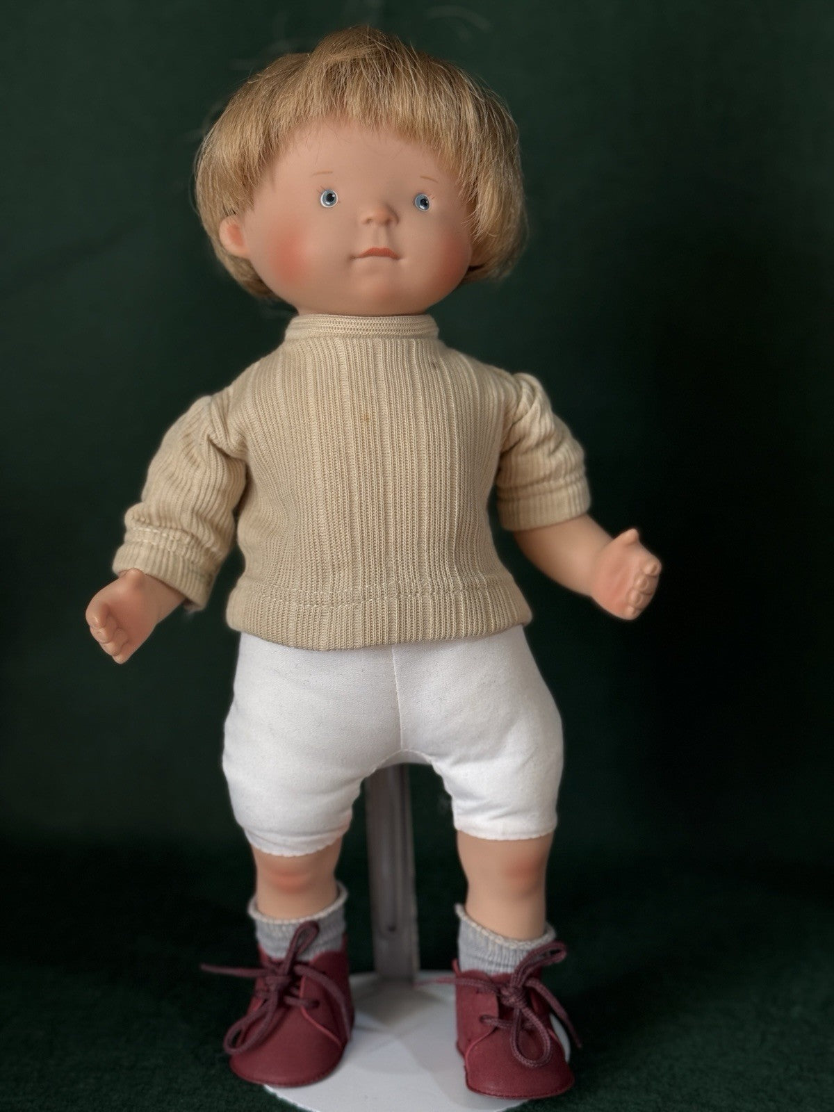 Collectible Vinyl Molly Micky Joe White Baloon 13” doll by Marie-Luise Schulz