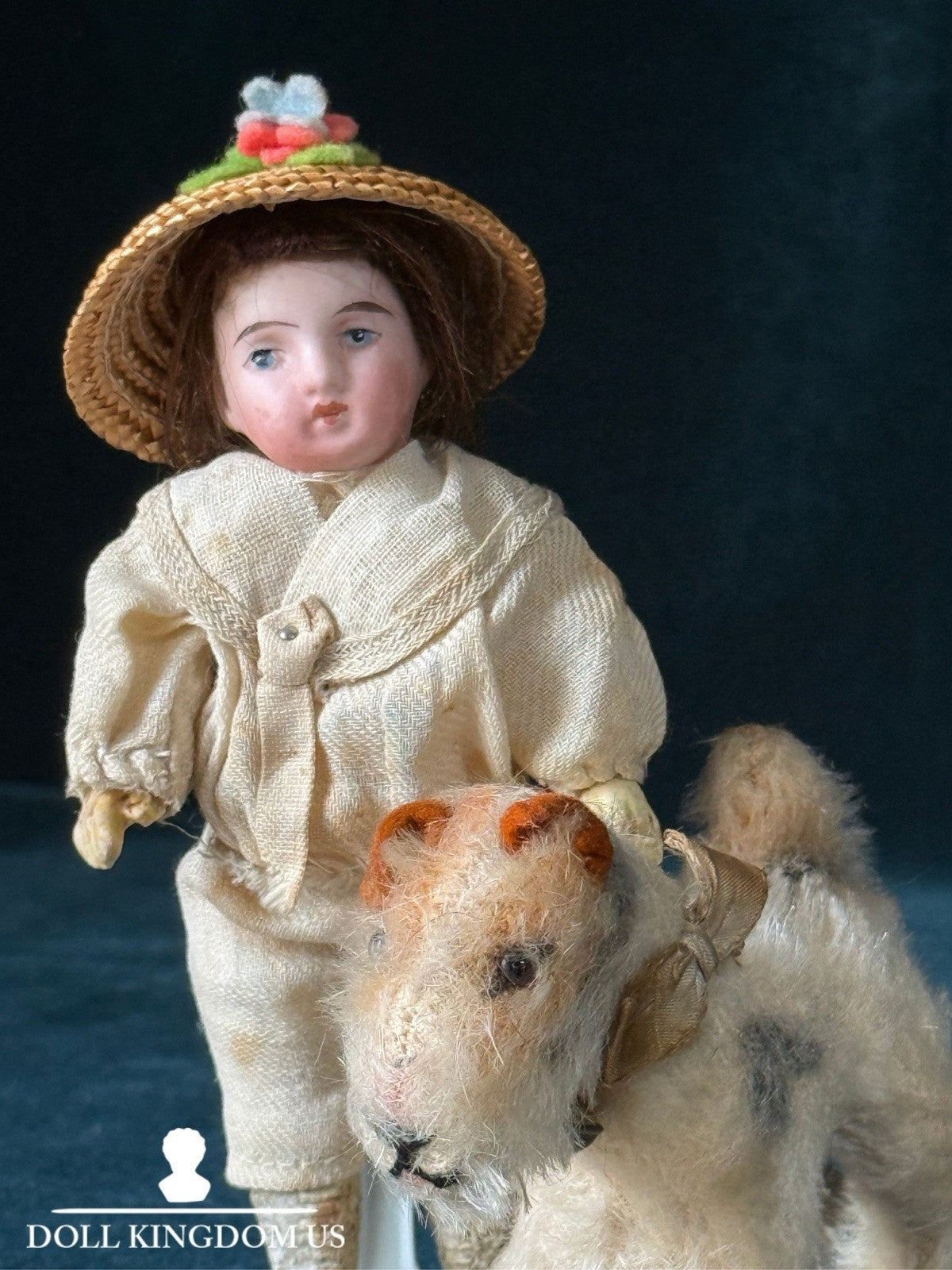 Antique German Kestner (?) 5” Bisque Head Mignonette Dollhouse Doll Mold 3913