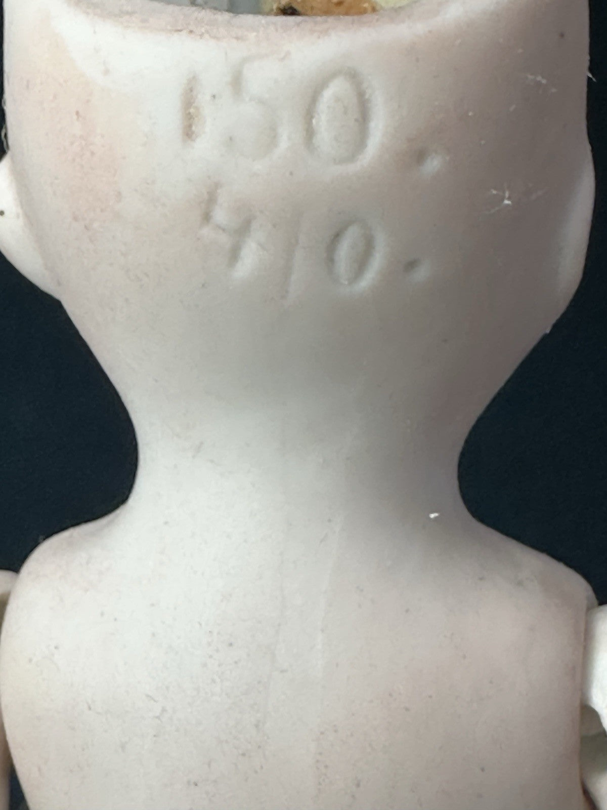 Antique German Kestner 4 1/2” All Bisque Mignonette Doll Closed Mouth Mold 150
