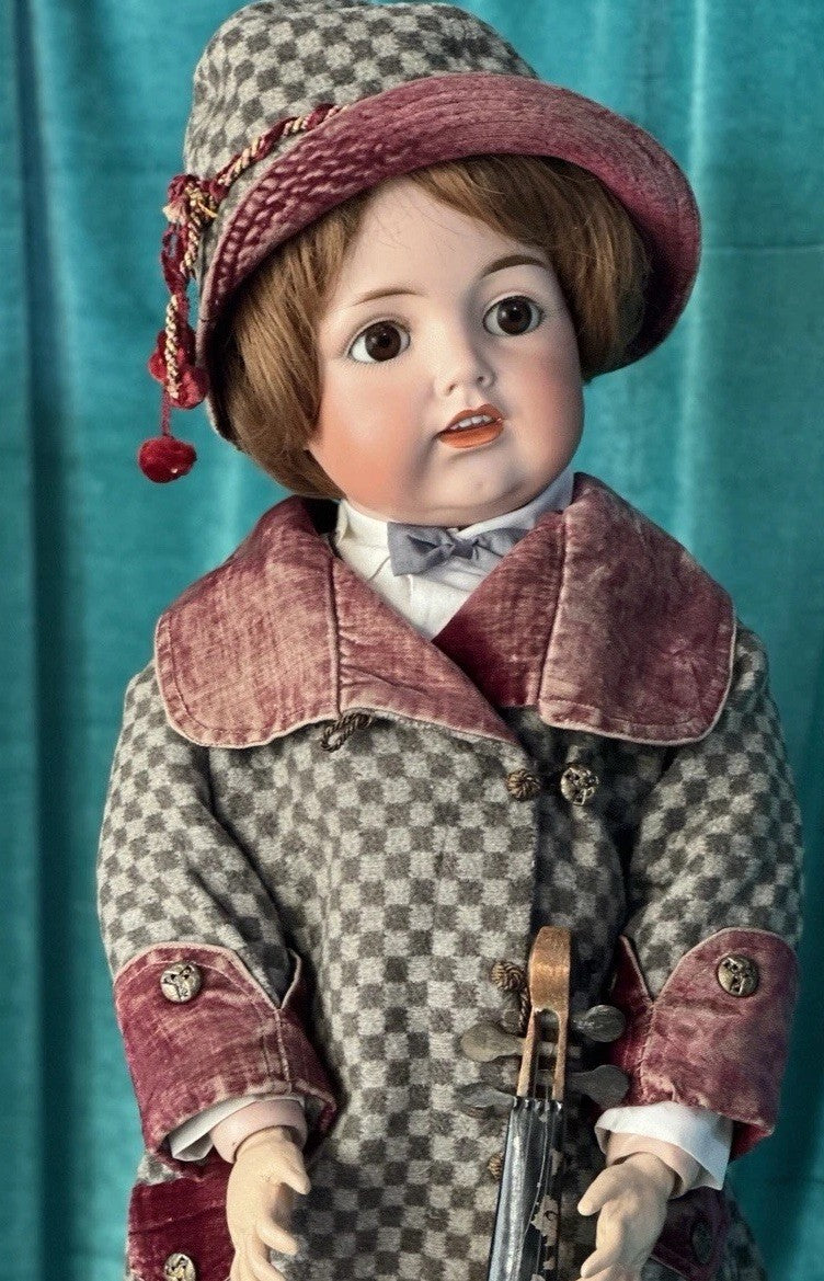 Antique German 28” JDK Kestner 260 74 Bisque Toddler Head Doll Composition Body