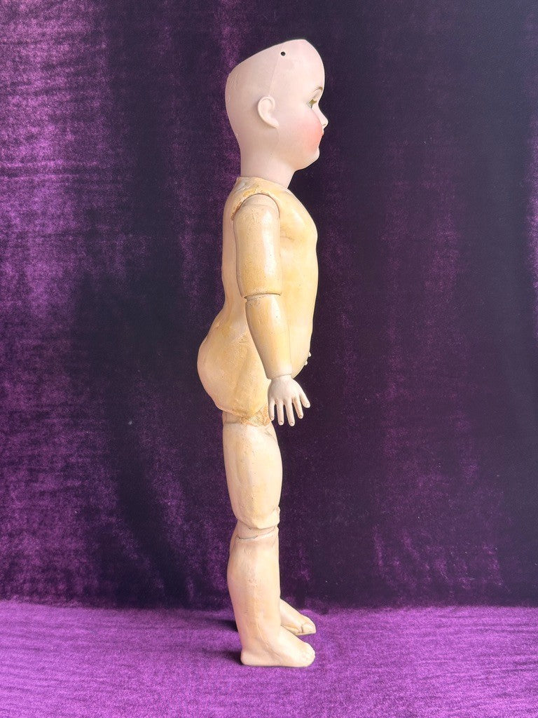 Antique German 22” Kestner 168 Bisque Head Doll Composition Body