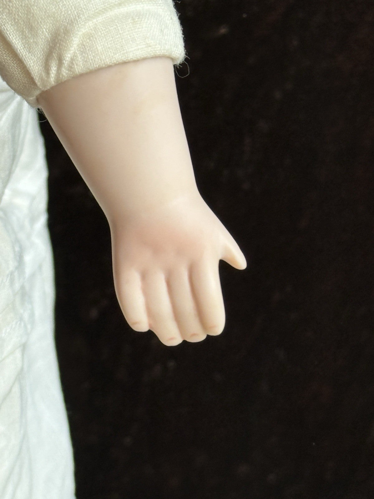 Porcelain 13.5” Repro of Antique Gebruder Heubach 7851 Character Girl Doll