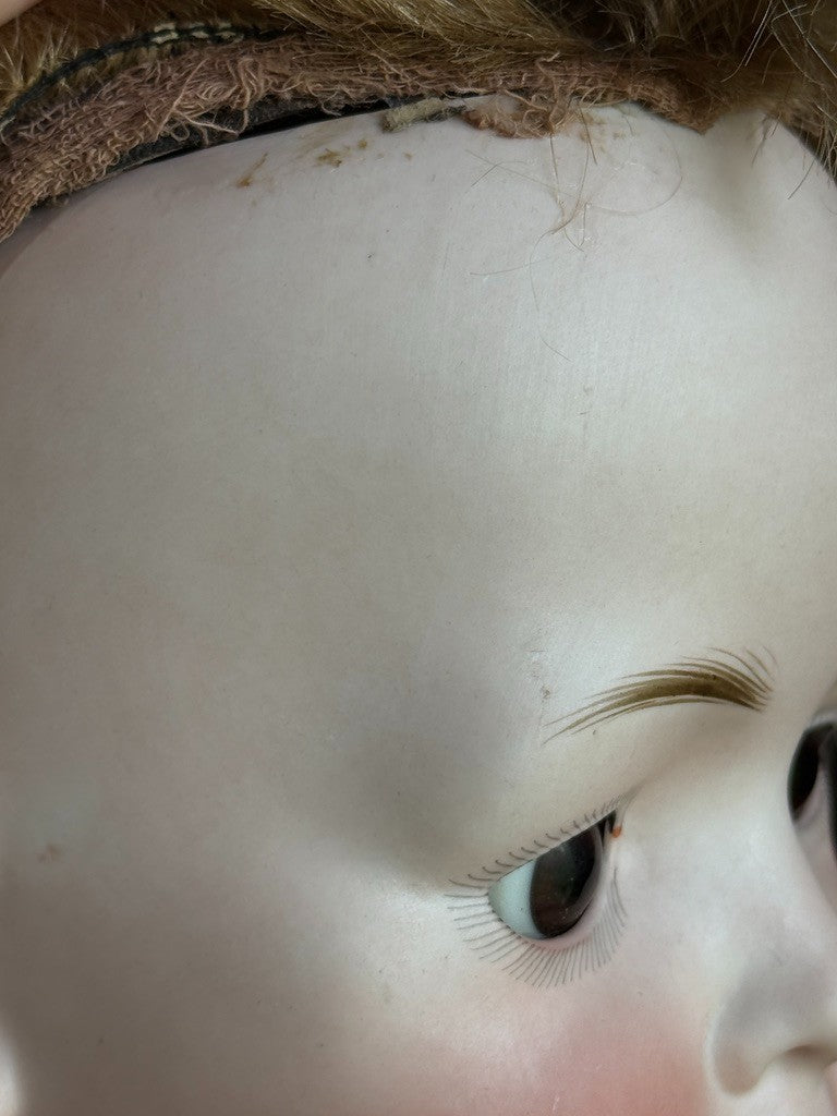 Lifesize Antique German 25” Bahr & Proschild 678 Bisque Head Baby Doll