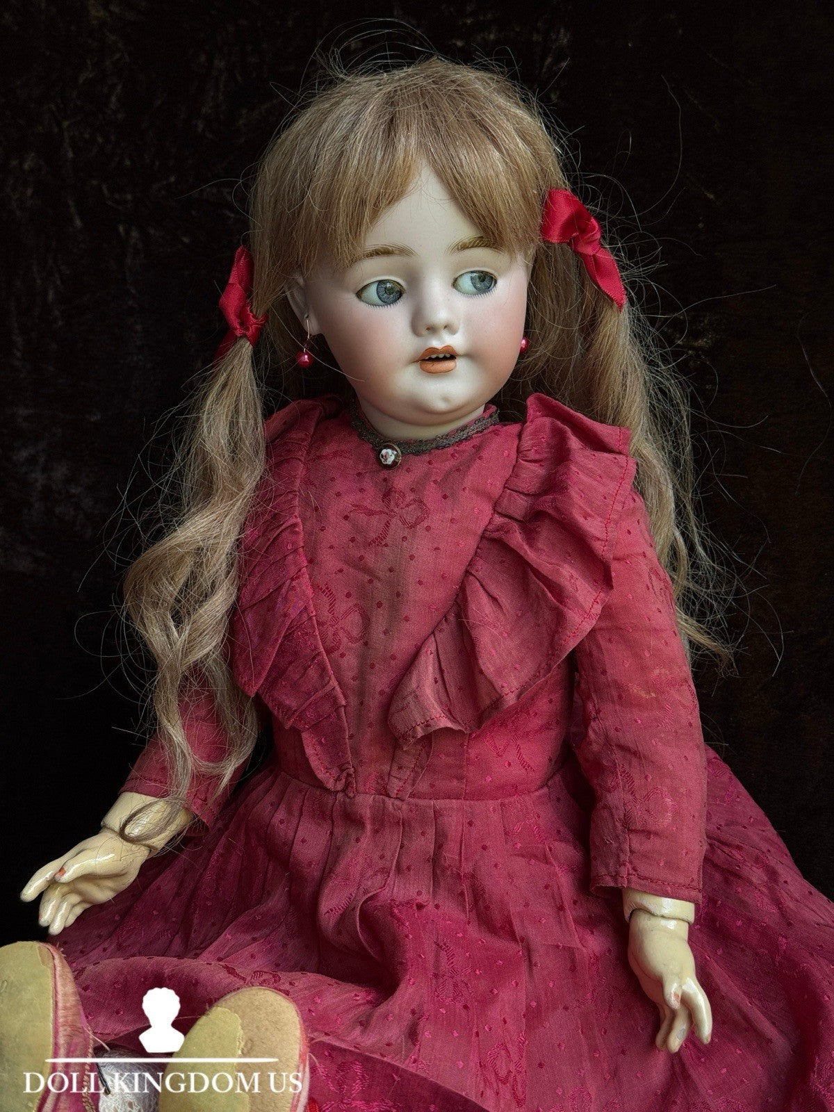 Antique German 22” Simon Halbig 1039 Flirty Eyes Walker Doll