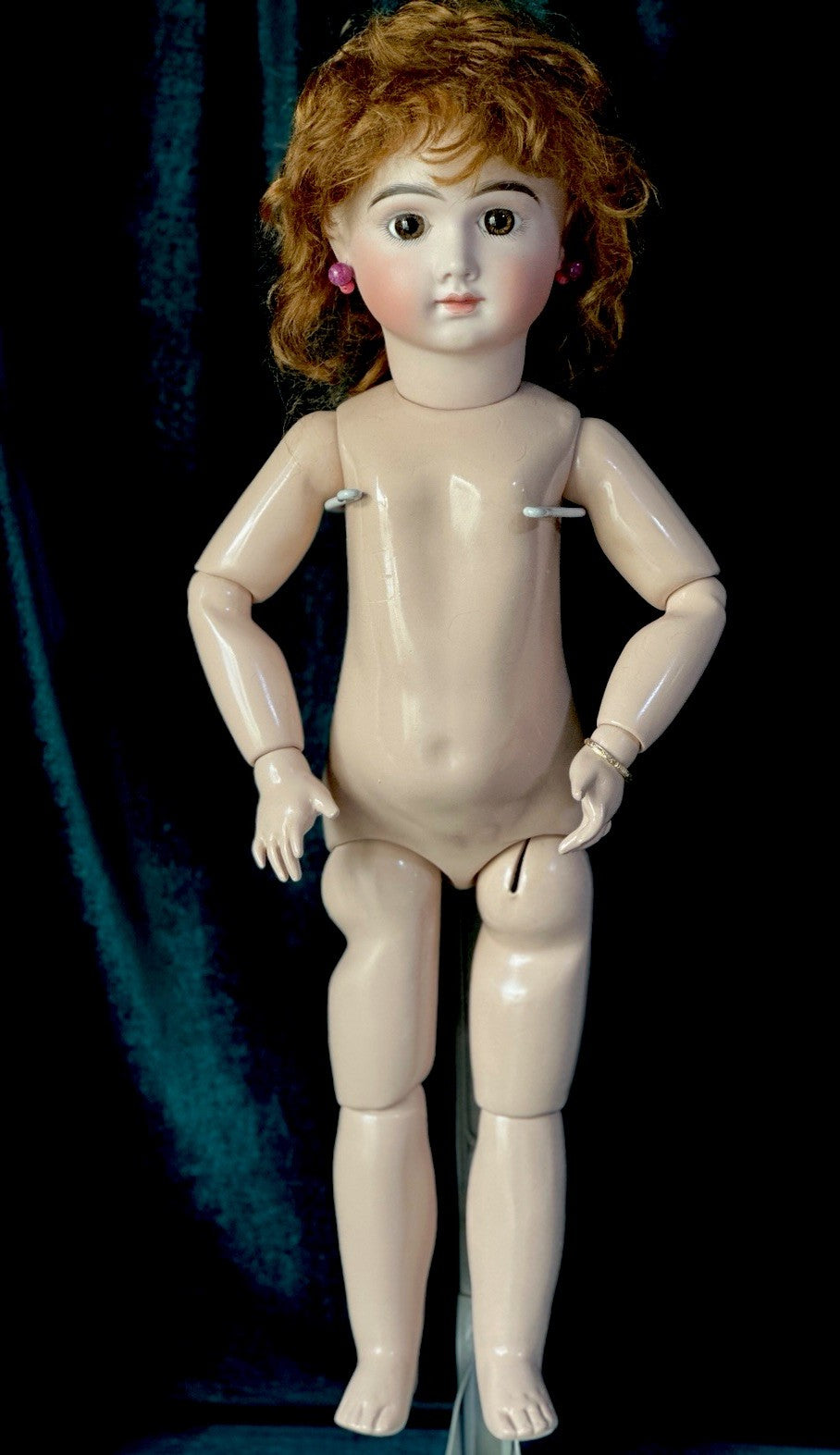 Vintage Reproduction of Antique French Andre Thuillier A.14.T. 24” Doll