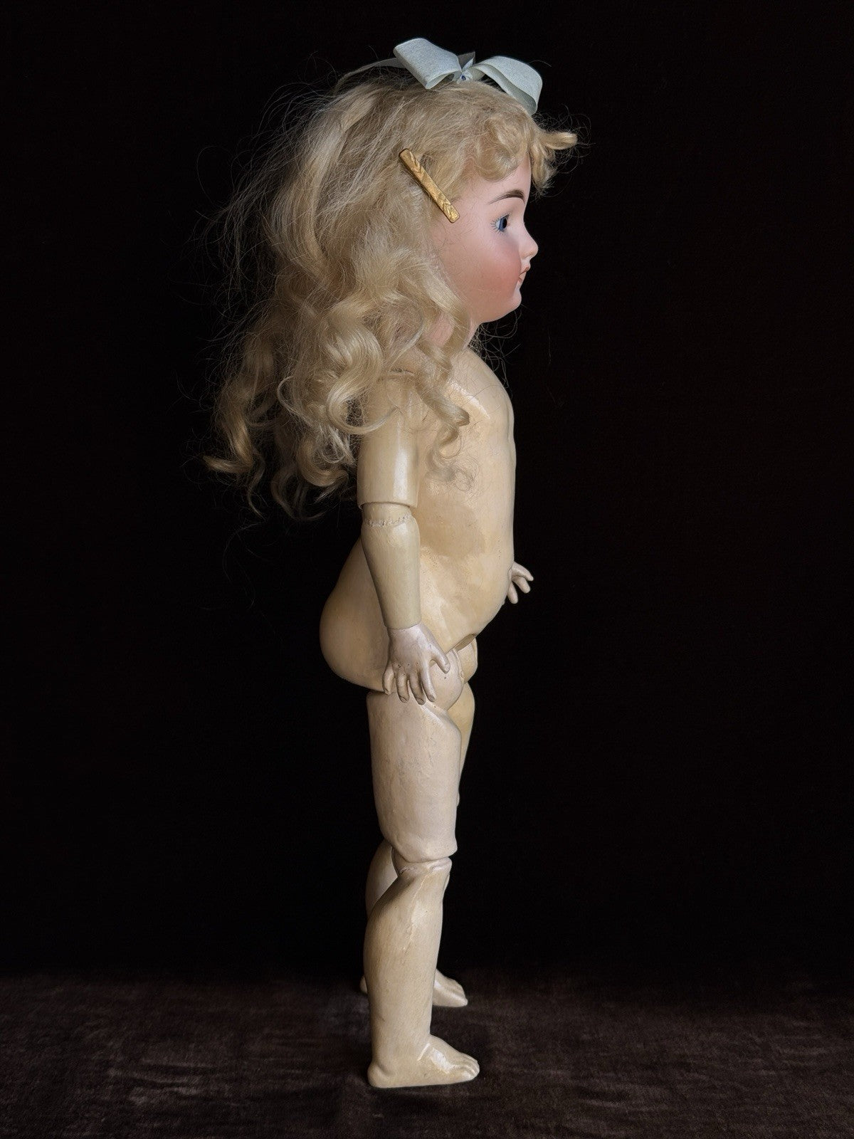 Antique German 16” Gebrüder Kuhnlenz 44-26 Bisque Head Doll