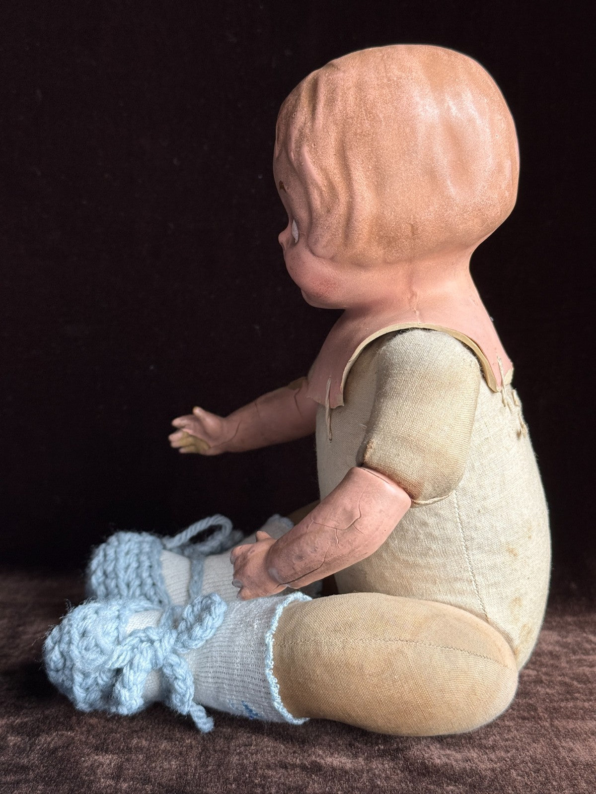 Early Original Horsman 12" Composition Cloth Campbell Kid Doll