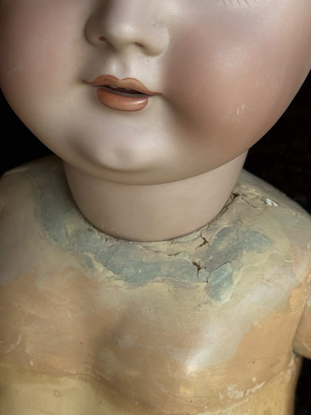 Large Antique German 30” Kestner 164 Bisque Head Doll