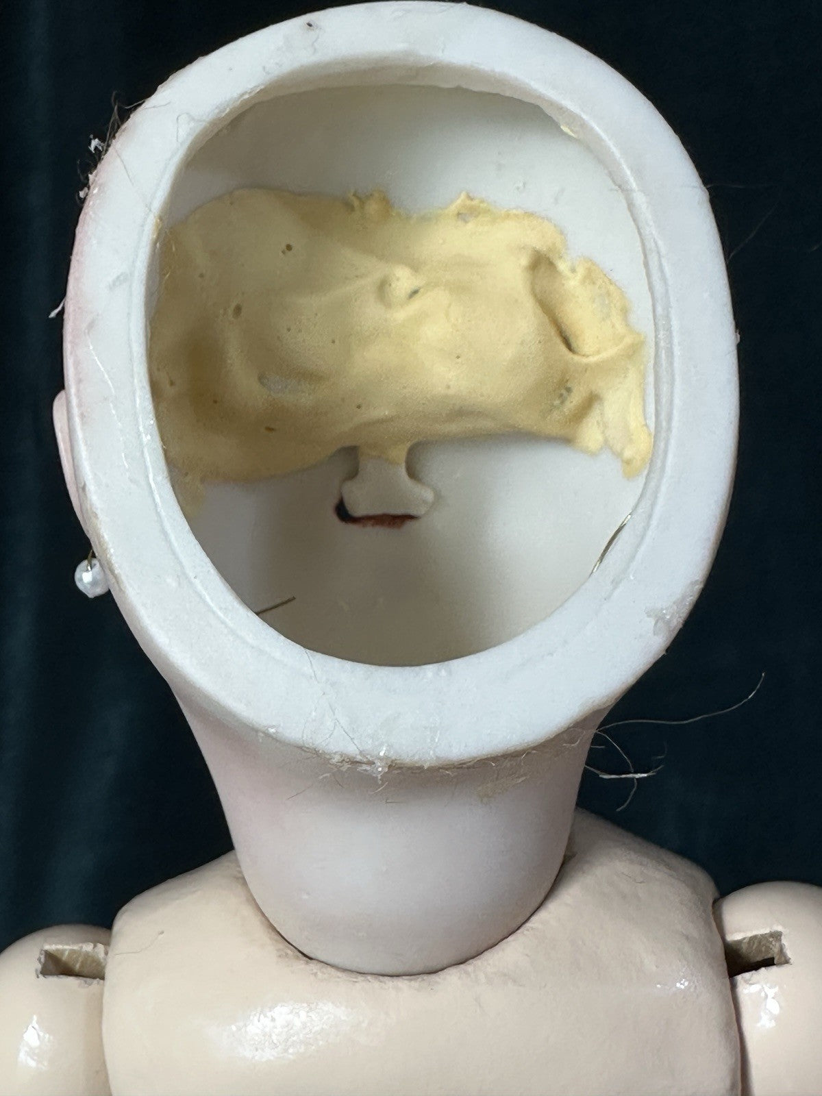 Porcelain/Composition 11” Reproduction of Antique French Bleuette Doll