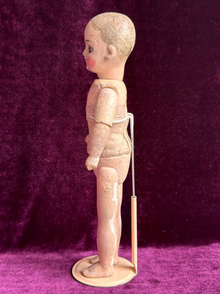 Antique French 11.5" Tout en Bois Wood Doll – Motschmann Type Body