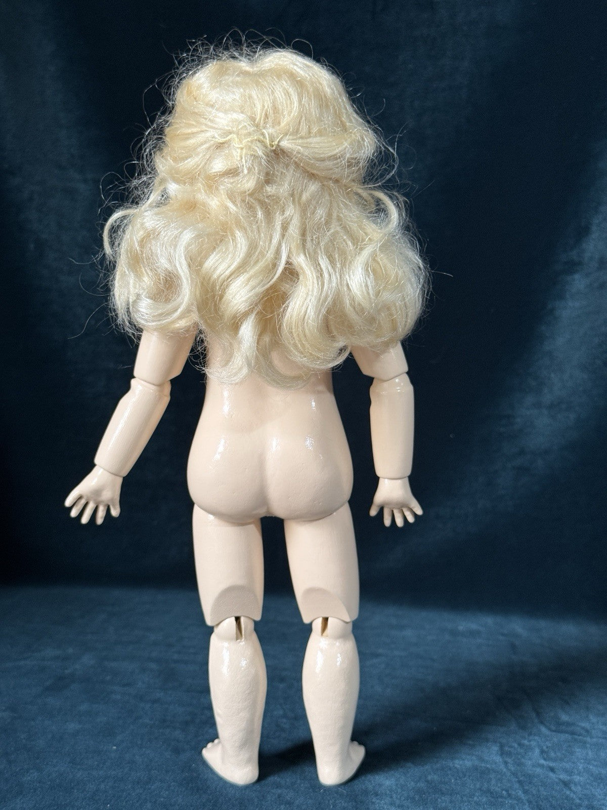 Porcelain/Composition 11” Reproduction of Antique French Bleuette Doll Skater
