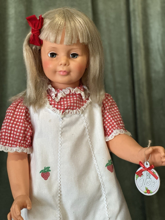 Vintage Ideal G-35 Patti Playpal 35” Walker Doll Blonde Vintage Outfit