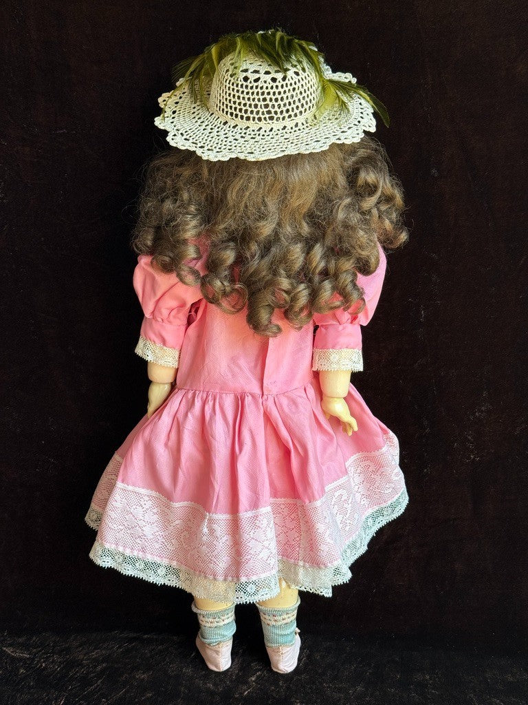 Rare Antique German 20” Kestner 149 Bisque Head Doll