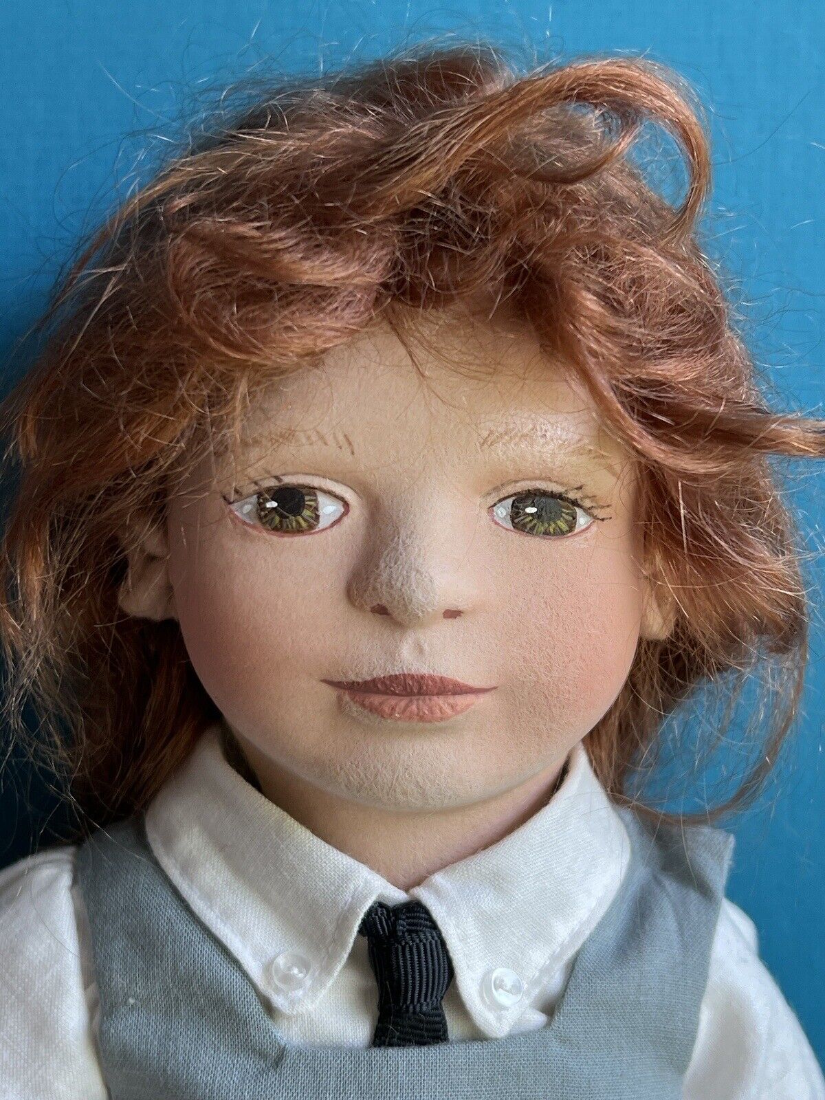 Collectible 16” Cloth Felt Doll Jullian by Artist Maggie Iakono with Box LE 200