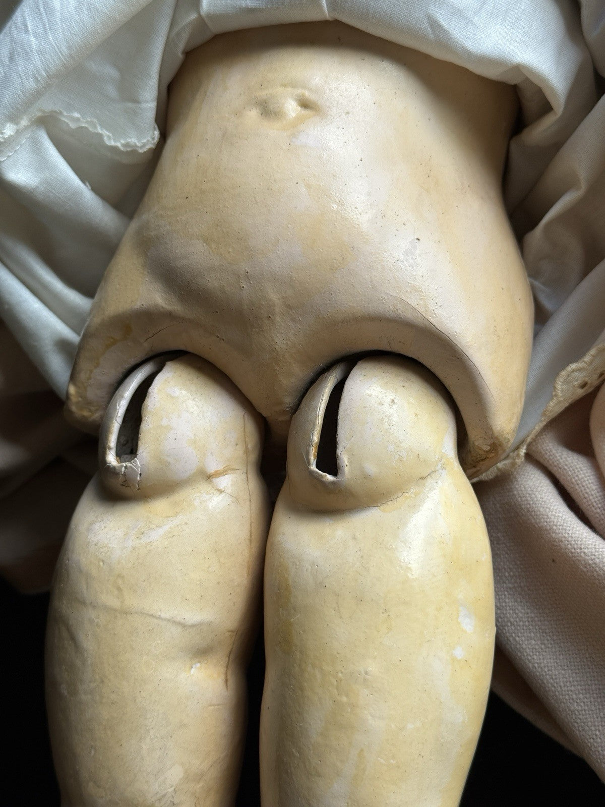 Antique German 23” Hoffmeister/Bergmann (?) Bisque Head Doll