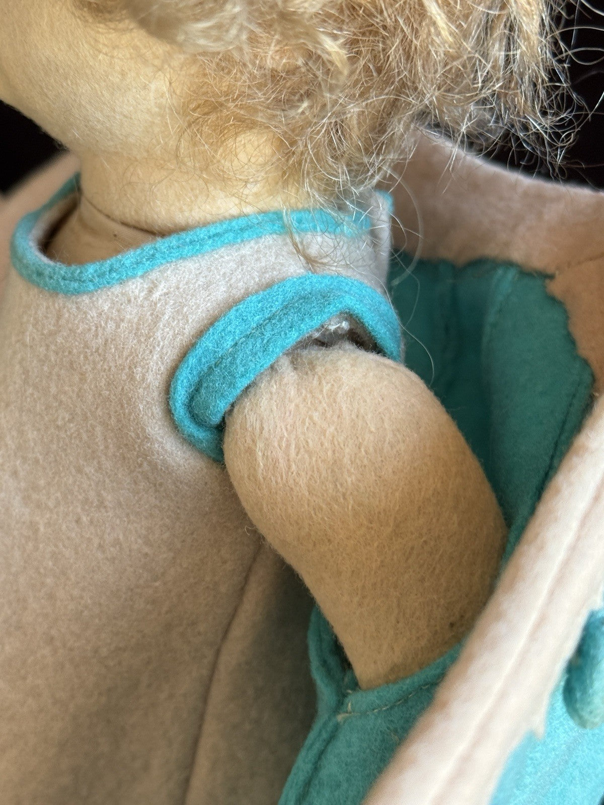 Vintage Italian 12” Lenci 111 Felt Cloth Character Doll