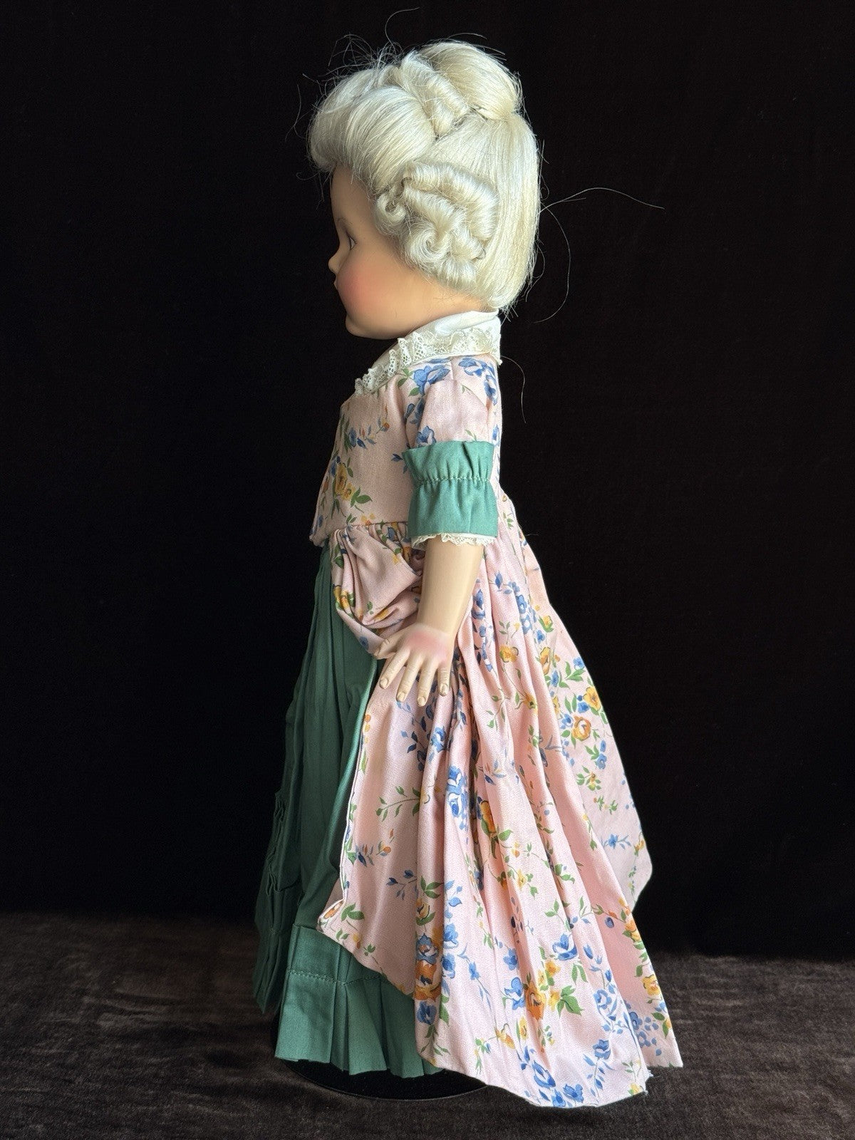 Vintage Effanbee 15.5” Composition Anne Shirley Historical Revolutionary Doll