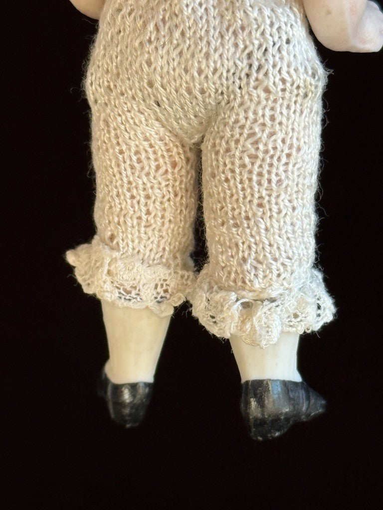 Mystery Antique German 3.625” All Bisque 36 Orsini Style Mignonette Doll