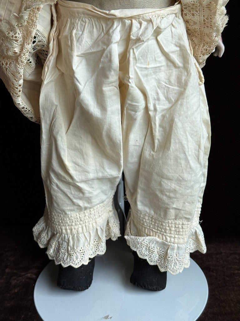 Antique German 22” Kestner 154 Bisque Shoulder Head Doll