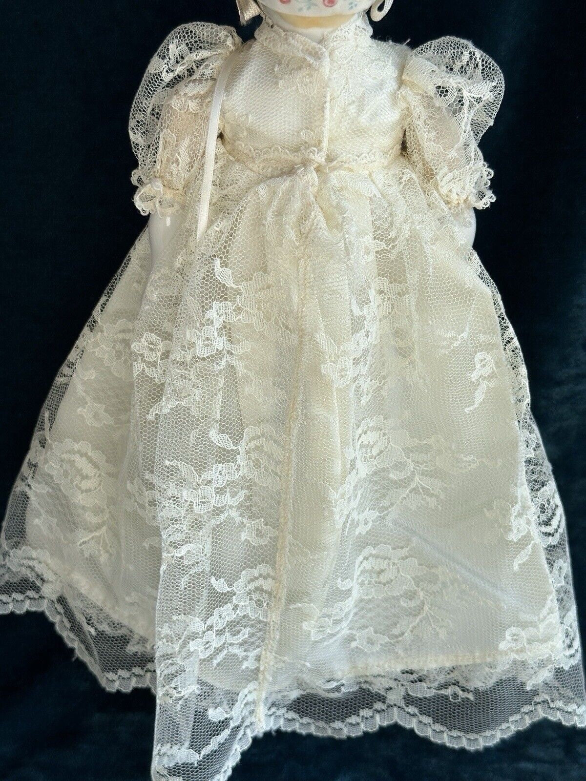 Rare 12.5” Vintage 1948 Emma Clear Signed Stuart Baby China Doll Glass Eyes