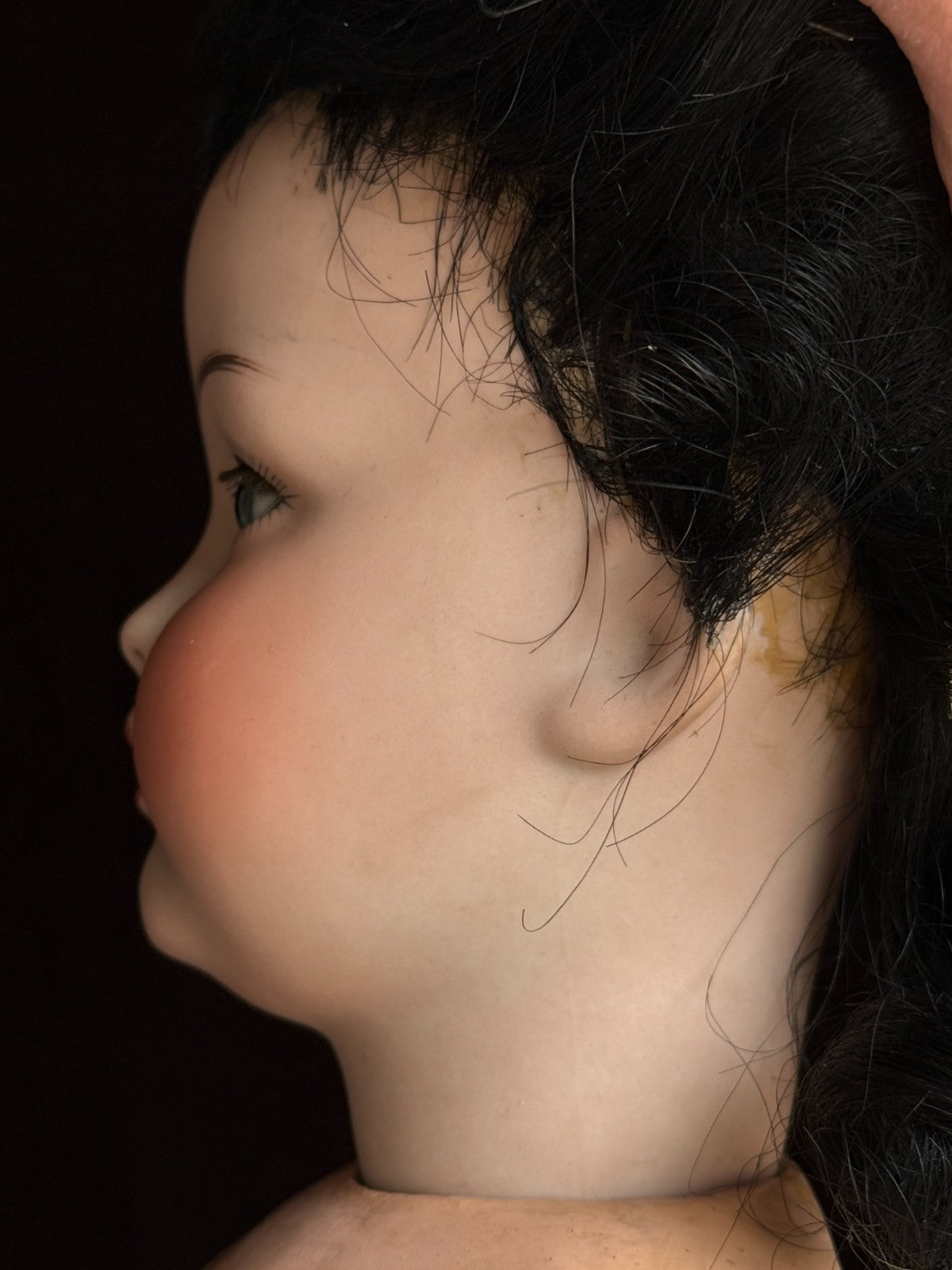Antique German 22” Cuno Otto Dressel Mein Liebling Mold Bisque Head Doll