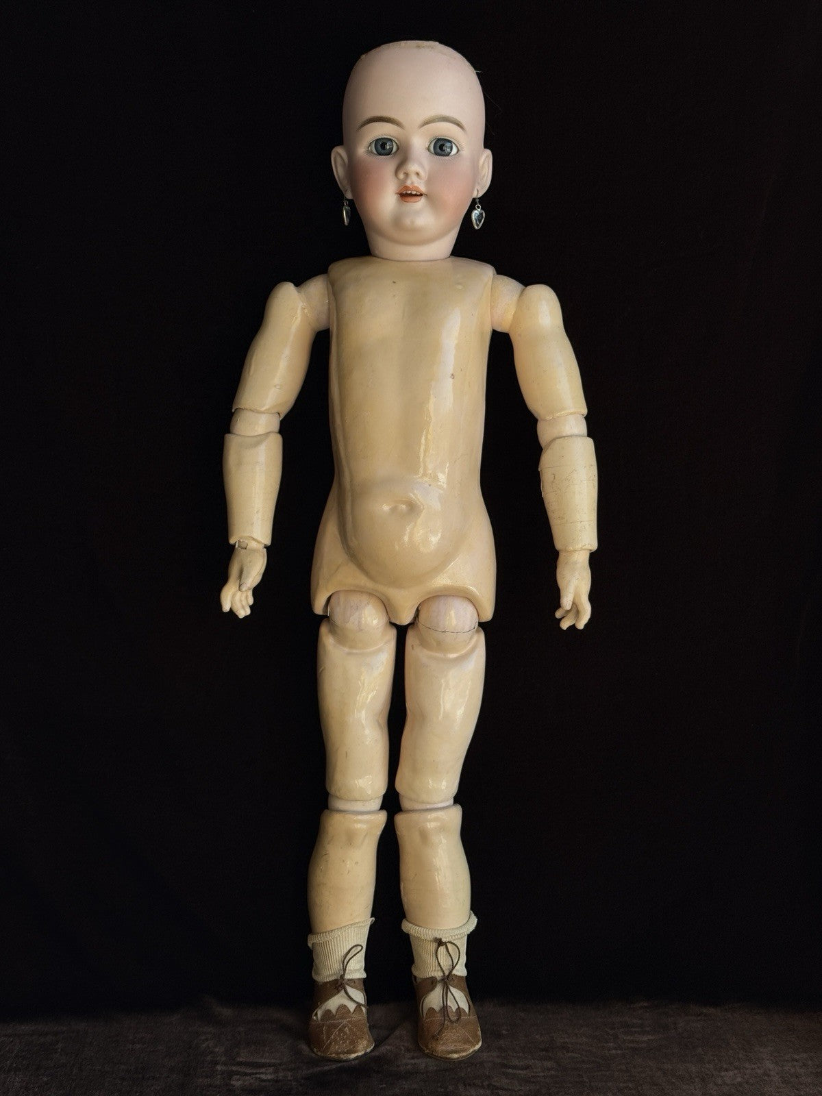 Large Antique German 28” Heinrich  Handwerck 99 DEP Bisque Head Doll
