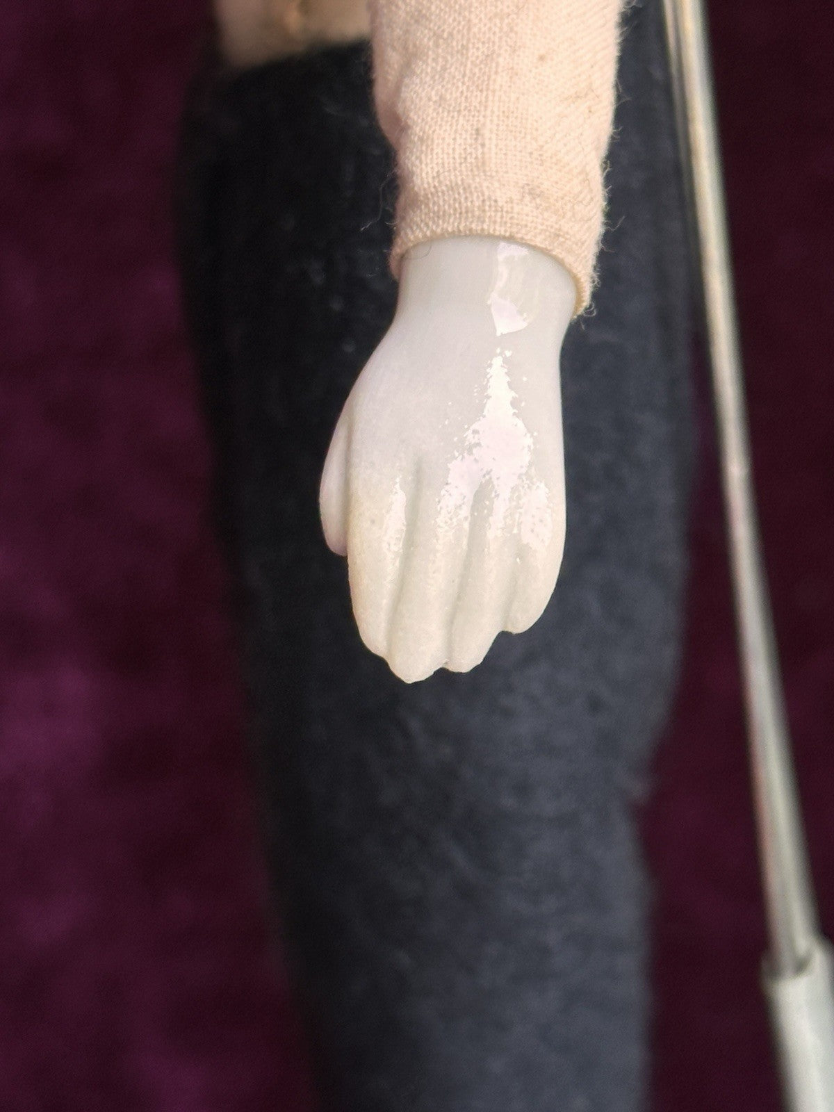 Rare 10.5” Porcelain Reproduction Of Antique German Male China Groom Doll