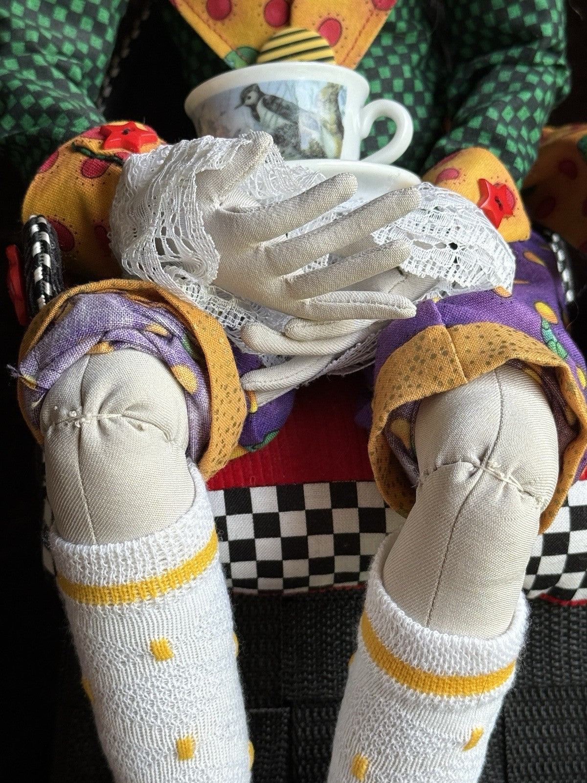 OOAK 20.75” The Mad Hatter Alice In Wonderland Cloth Artist Made Character Doll