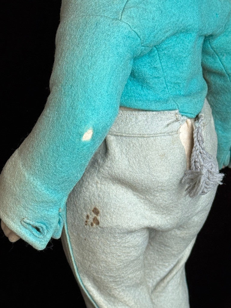 Large Vintage Italian 16” Lenci 300 Series Felt Gentleman Boy Doll