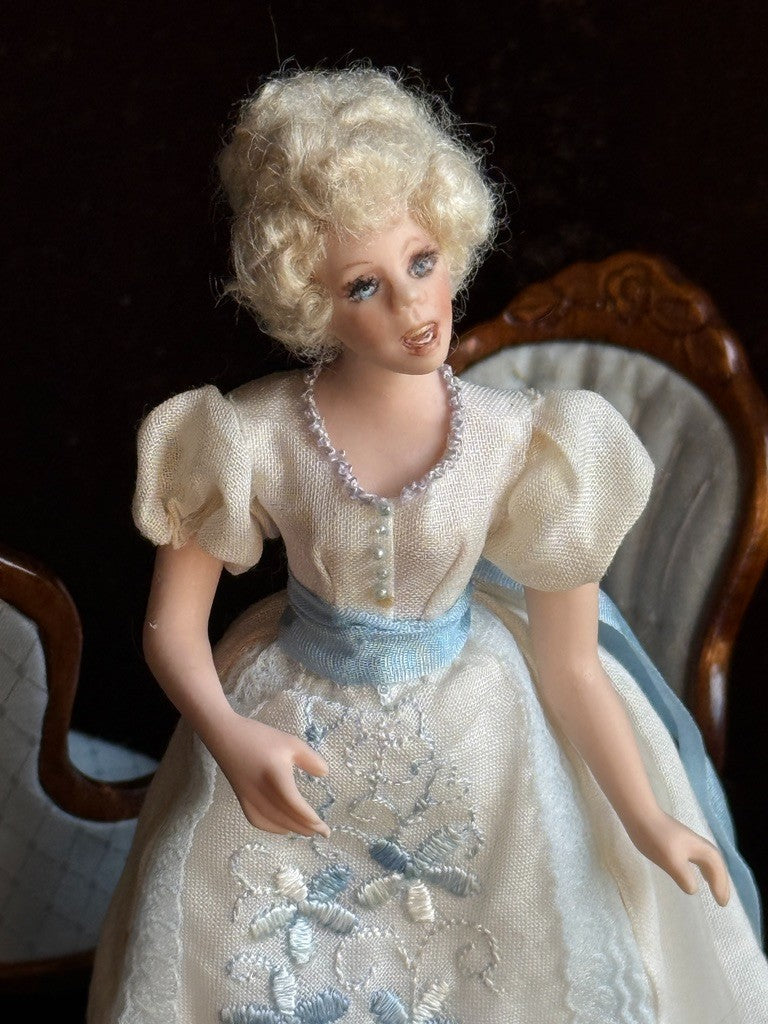 Miniature Artist Viola Williams 1:12 Victorian Young Lady Character Doll