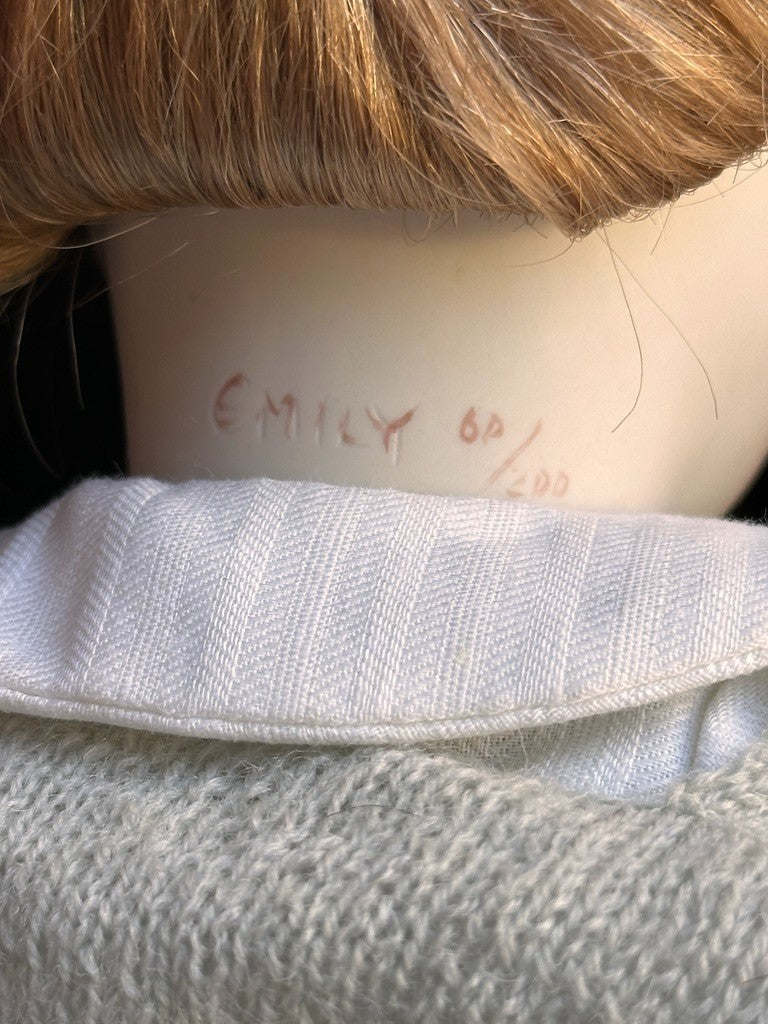 Collectible 19" Wooden/Porcelain Lynne & Michael Roche Emily LE Doll